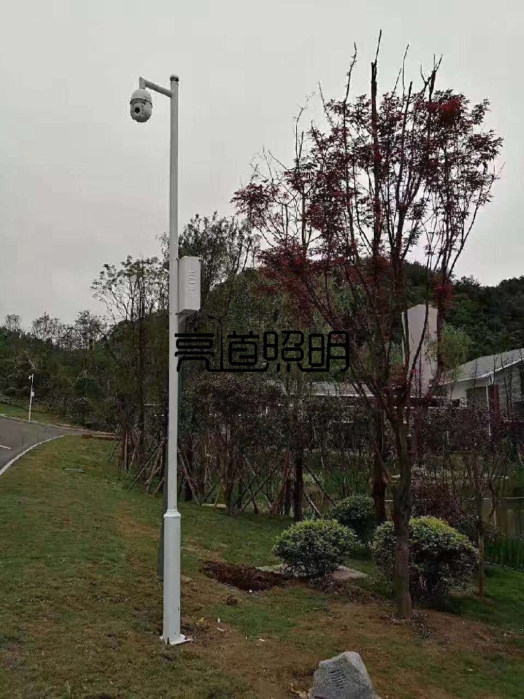室外監(jiān)控立桿 球機(jī)監(jiān)控桿 配室外防水箱